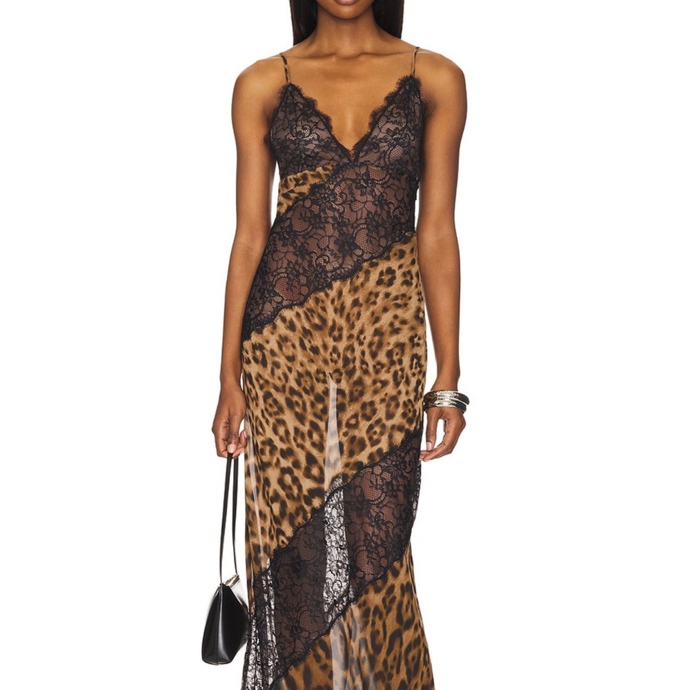 NBD from Revolve - Bellucci Maxi Dress in Leopard Print